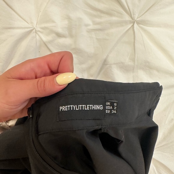 Black Button Down Mini Dress - Picture 2 of 2